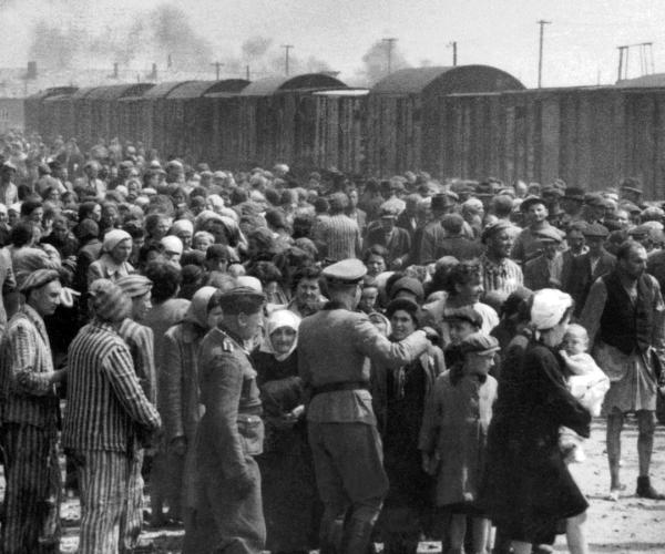 Selection on the ramp, Auschwitz-Birkenau, 1944
