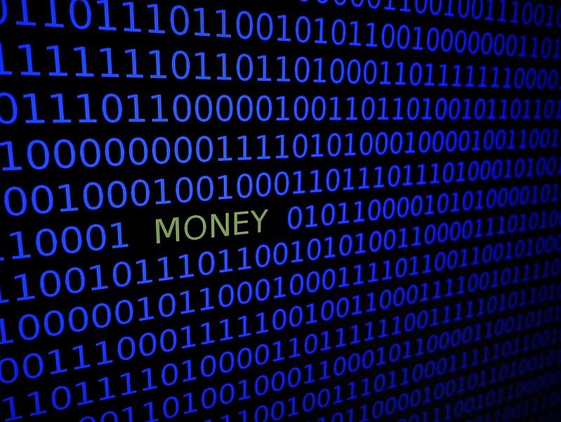 Digital money illustration. Wikimedia. Credit: Santeri Viinamäki
