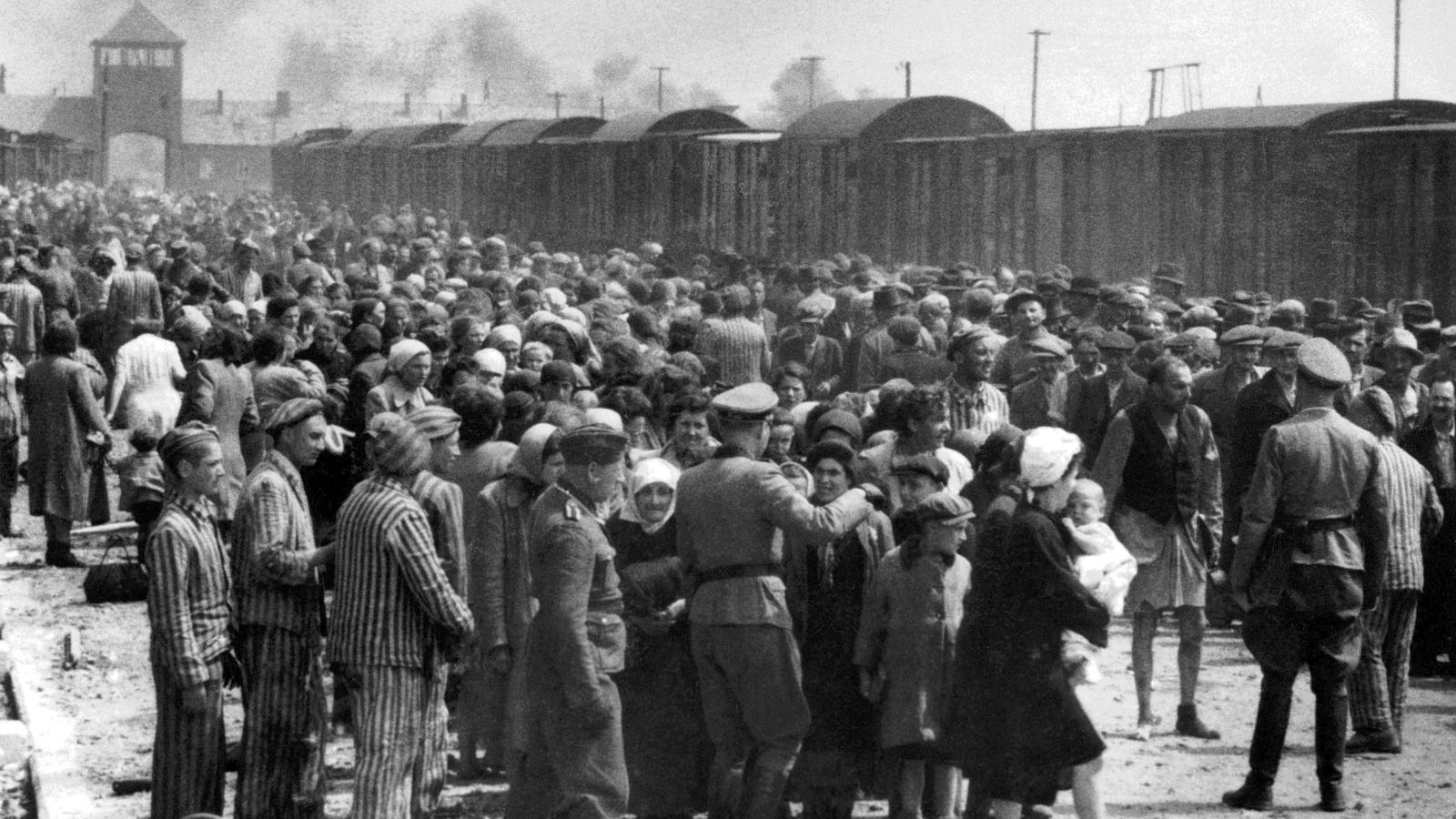 Selection on the ramp, Auschwitz-Birkenau, 1944