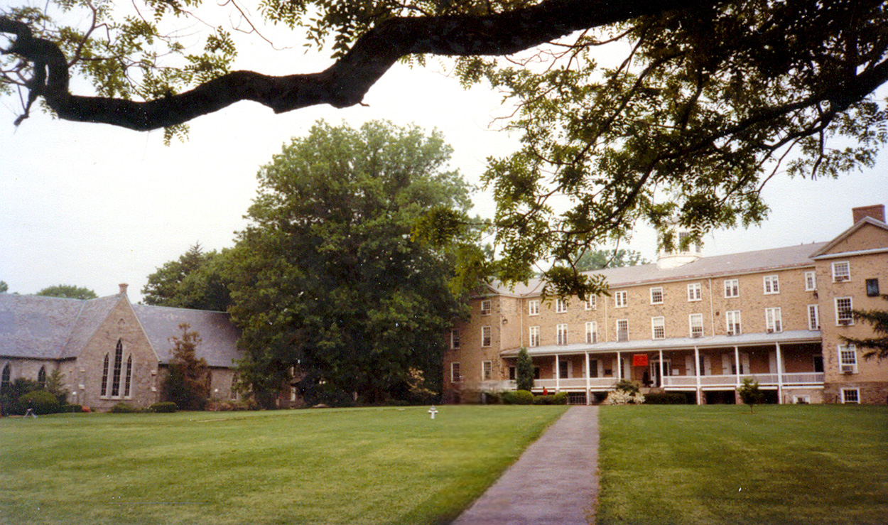 Haverford College Library and Founders Hall by Roger