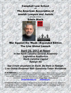 The Global Launch of the Expanded Edition of War Against the Weak