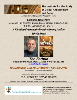 The Farhud—The Arab-Nazi Alliance in the Holocaust and its Lasting Effects