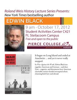 American Eugenics for Pierce College