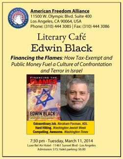 American Freedom Alliance Literary Cafe