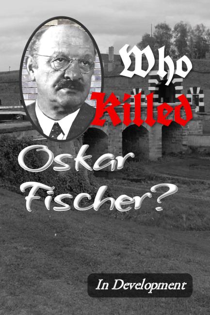 Mockup for Who Killed Oscar Fischer with background of Terezin by Emmanuel Dyan