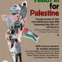 A flyer for the TMU event (Dr. Megan Scribe on X)