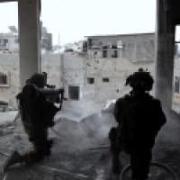 IDF troops with rocket