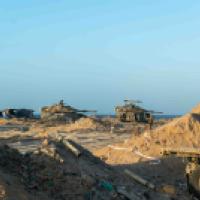 Tanks in Gaza IDF photo
